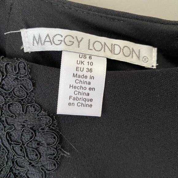 Maggy London sz‎ 6 cocktail lace sheath dress - Picture 5 of 9